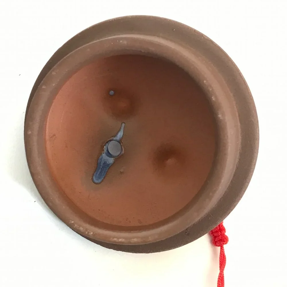 Asian Blue Ice Crackle Glazed Terracotta Teapot and Tea Cup Set - 7 Pieces - Picture 11 of 11